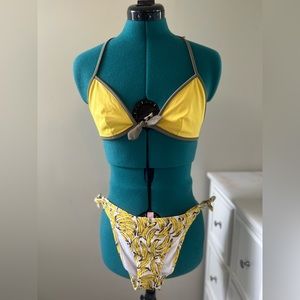 Victoria Secret Bikini (Yellow, Pattern, XS)